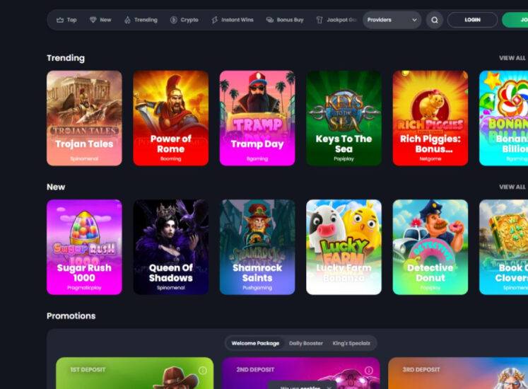 BitKingz Casino Slot Games Section