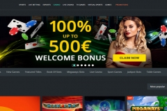 1Bet Casino Home Page