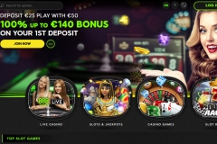 888 Casino Welcome Screen