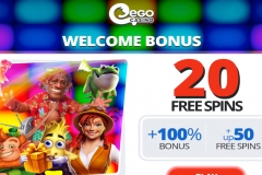 Ego Casino Home Screen