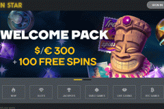 Golden Star Casino Welcome Screen