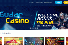 Gudar Casino Welcome Screen