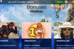 MadMax Casino Bonuses