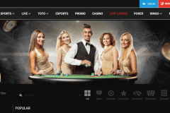 Megapari Casino Welcome Screen