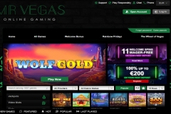 Mr Vegas Casino Home Screen