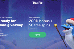 True Flip Casino Welcome Screen