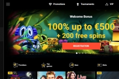 Zet Casino Welcome Screen