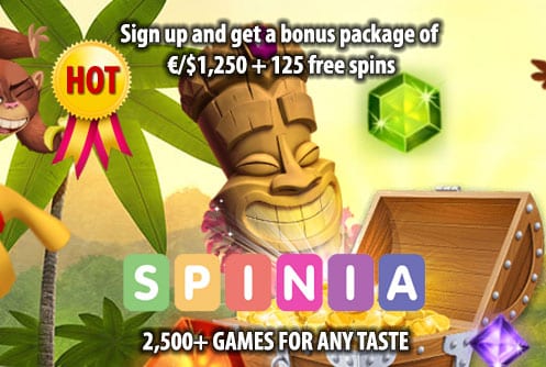 Spinia Casino Bonus Pakcage