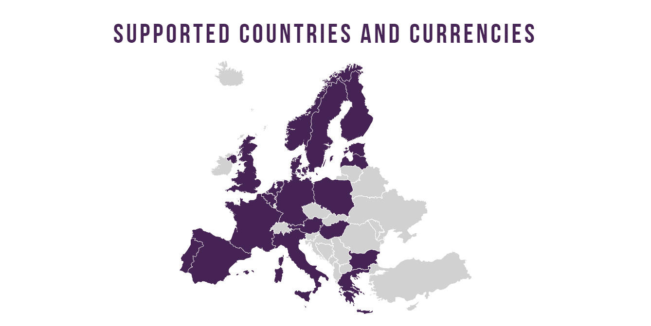 RapidTransfer supported countries