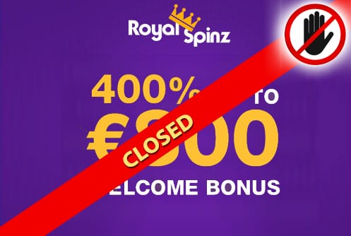RoyalSpinz Casino Closed