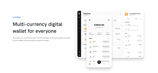 CoinsPaid is a universal digital wallet