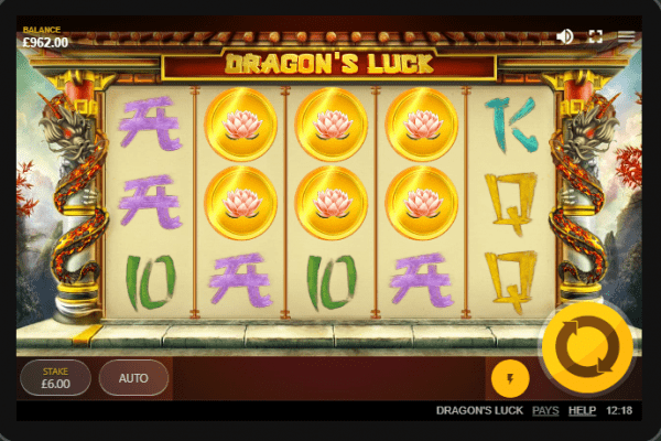 Dragons luck is a beautiful Asian-themed Red Tiger slot