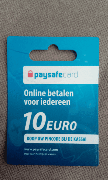 An example of a prepaid Paysafecard