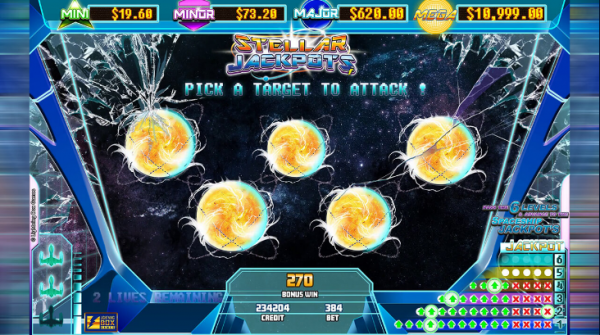 The Lion will bring you amazing jackpots in Lightningbox game called Stellar Jackpots with Silver Lion!