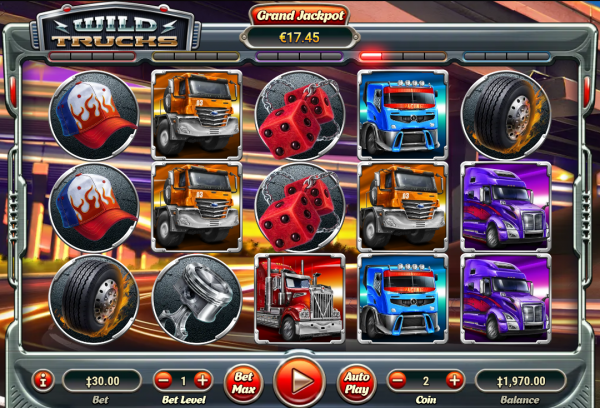 Habanero casinos are home to the Wild Trucks progressive slot
