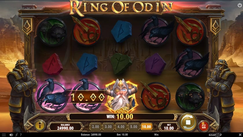 Ring of Odin RTP: This intriguing slot game comes with an RTP of 96.20% and a betting range of $0.10 up to $100 per spin.