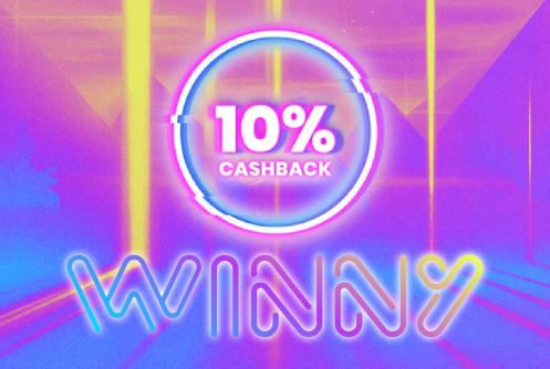 Winny Casino 10% Cahback Bonus