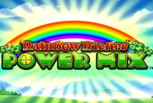 Rainbow Riches Power Mix Slot Banner