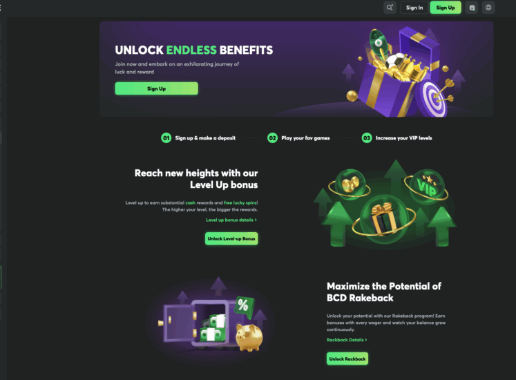BC Game Bonus Page