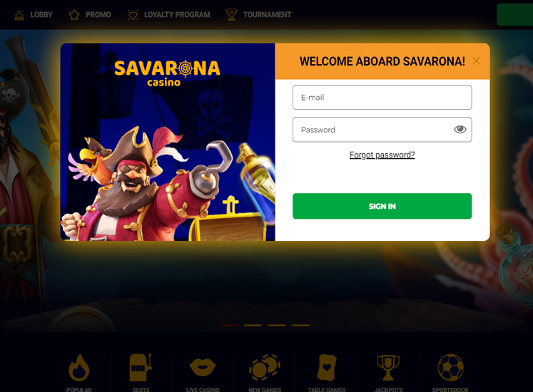 Savarona Casino Registration