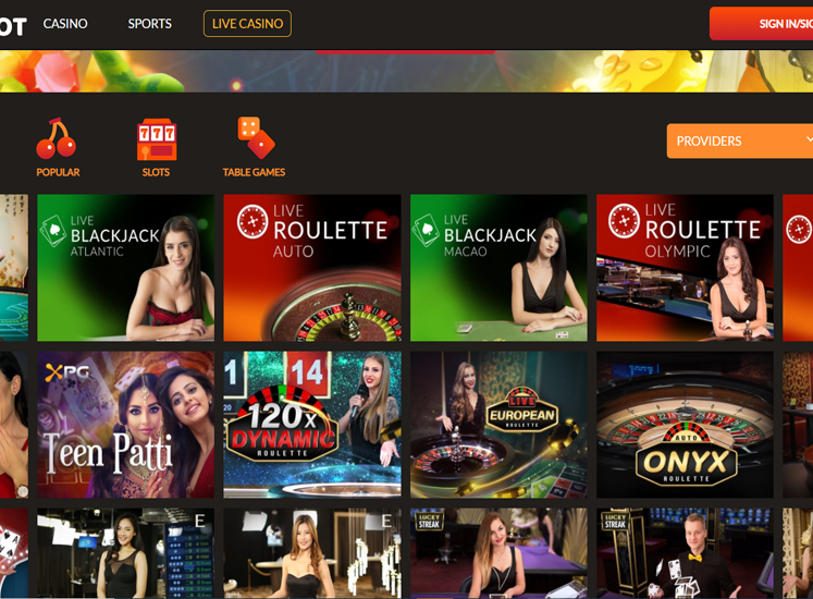 Webby Slot Casino Live Casino