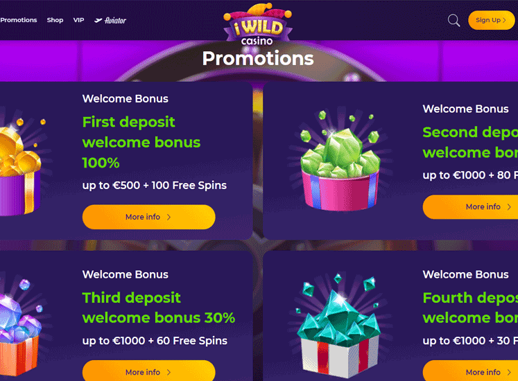 iWild Casino Promotions