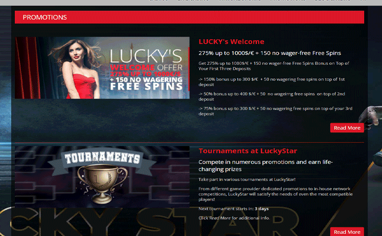 Lucky Star Casino Promotions