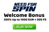 Need For Spin Casino Welcome Bonus