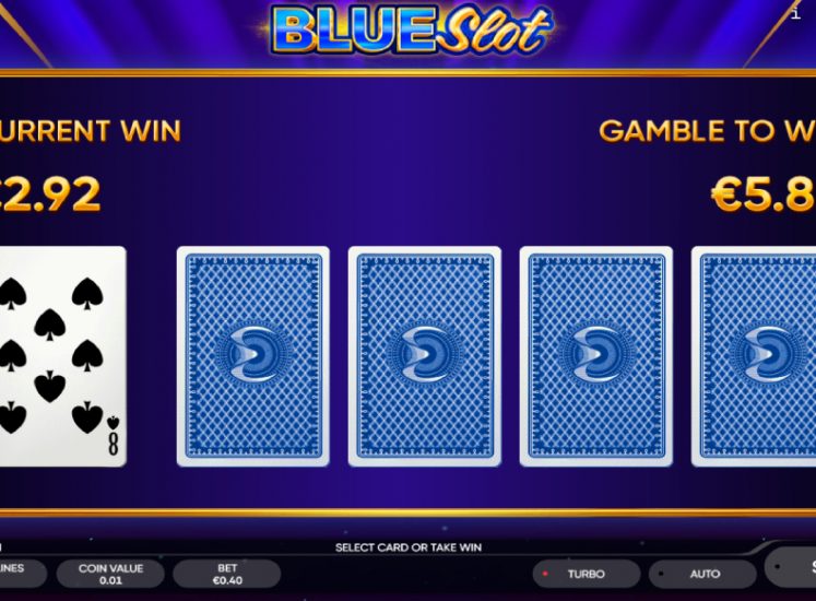 Blue Slot Gambel Your Wins Feature