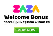 Zaza Casino Welcome Bonus