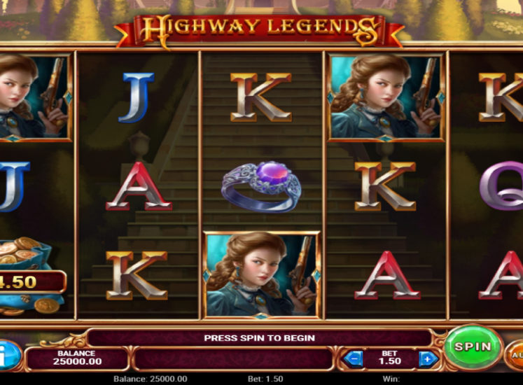 Highway Legends Slot Base Game