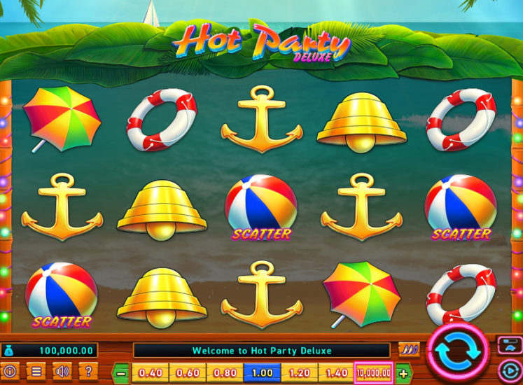 Hot Party Deluxe Slot Base Game