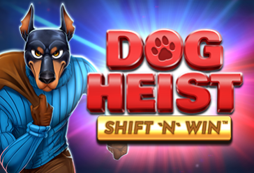 dog heist slot logo