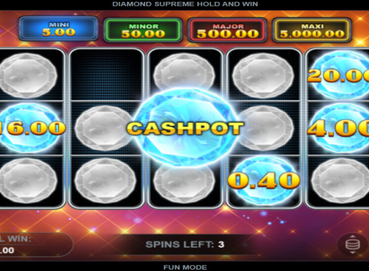 Diamond Supreme Hold and Win Slot Hold and Win Feature