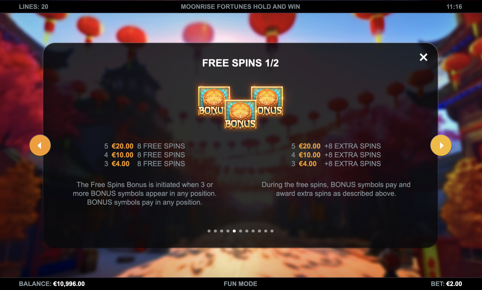 Moonrise Fortunes Hold & Win Slot