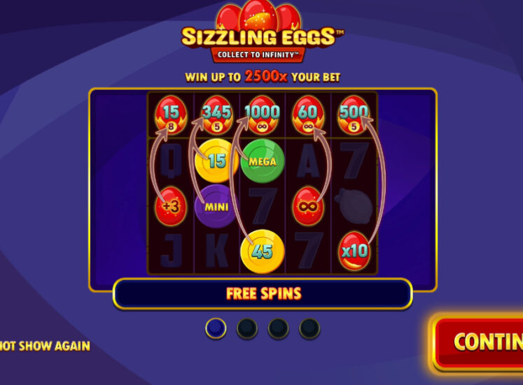 Sizzling Eggs™ Extremely Light Slot Bonus Features