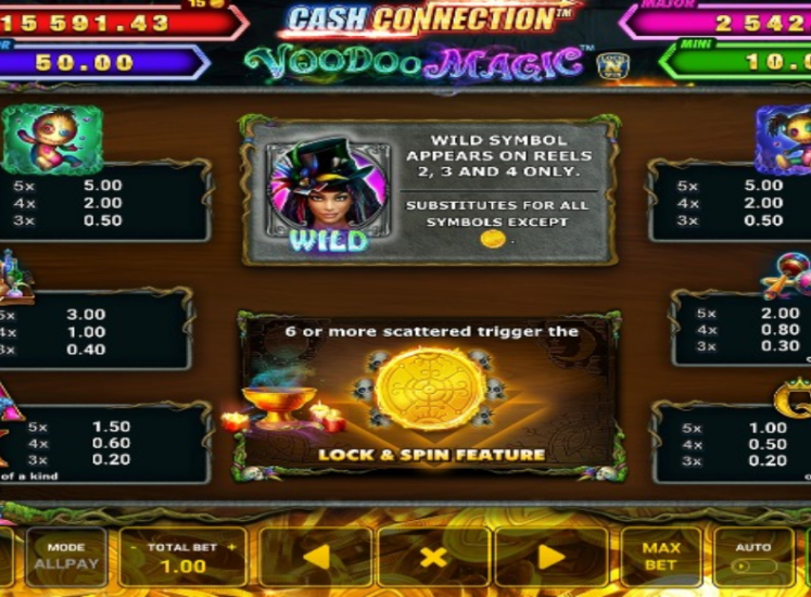 olden Voodoo Magic Cash Connection Slot Base
