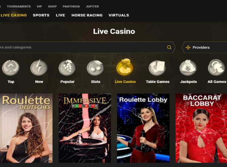 Casinoly Casino Live Casino Section