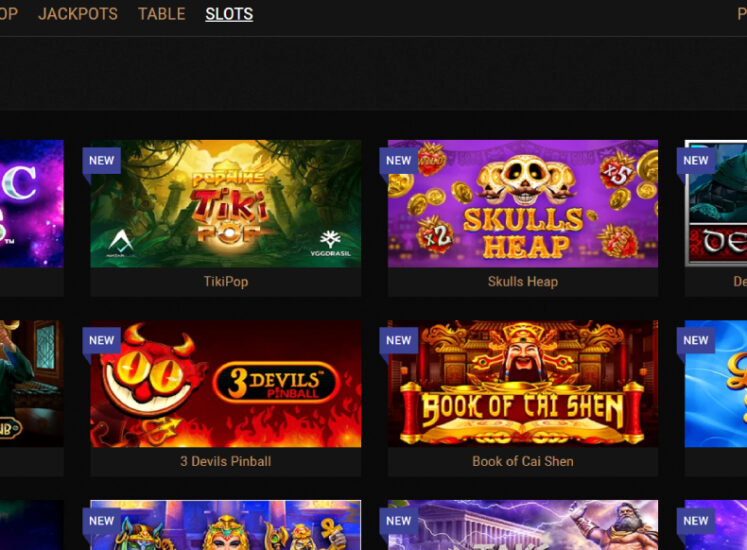 King Billy Casino Slots Section