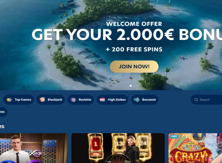 Lucky Dreams Casino Home Page Screen
