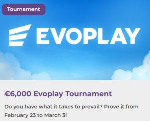 The €6000 Evoplay Tournament Takes Center Stage at Tsars Casino