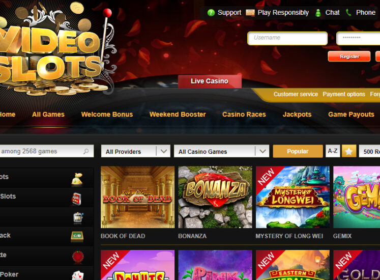 Videoslots Casino Slots Section