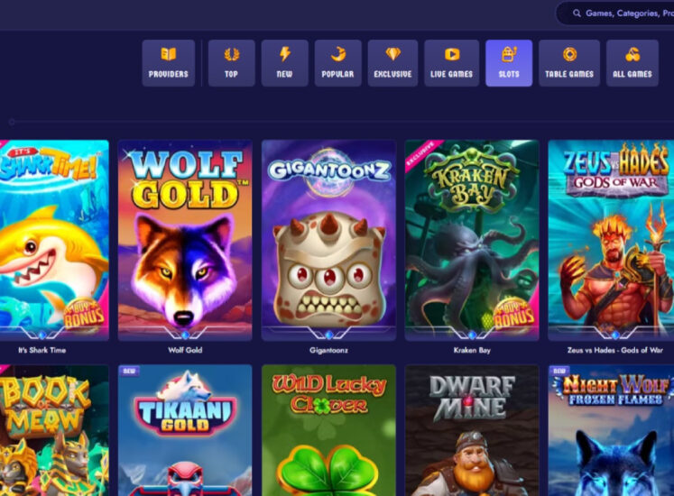 ZeusWin Casino Slots Section