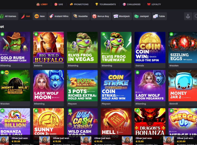 Asino Casino Slots Section