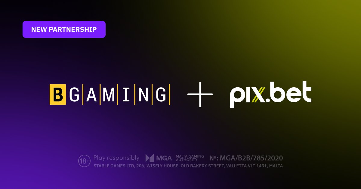 BGaming partnering with Pixbet in Brazil