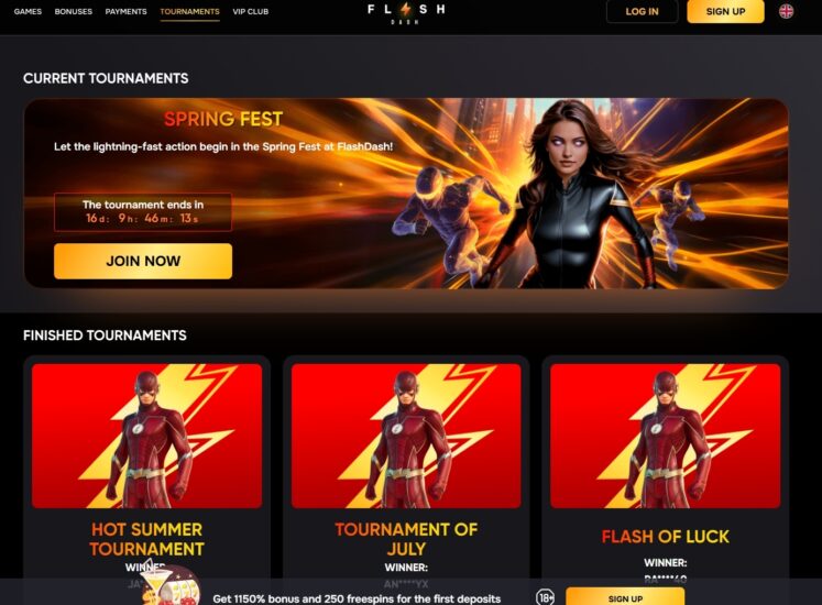 Flashdash Casino Tournaments