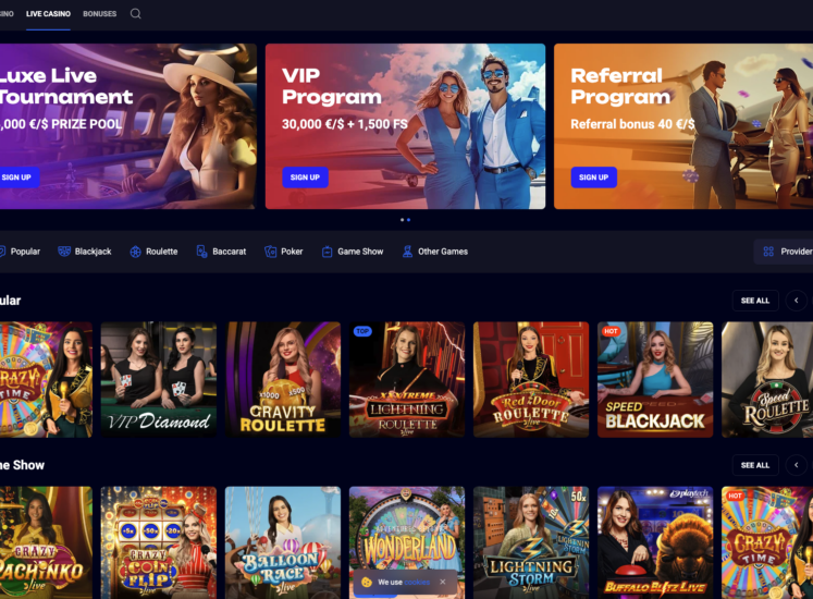 Jet4Bet Live Casino Page