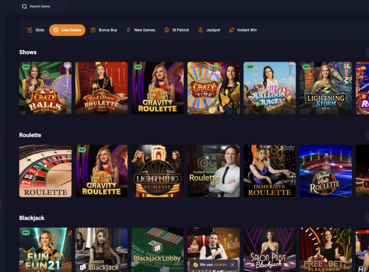 RetroBet Casino Live Games & Dealers