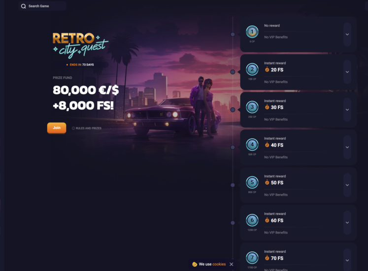 RetroBet Casino VIP Program