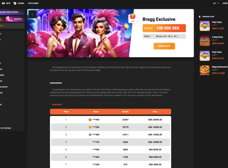 GGBet Tournaments Page